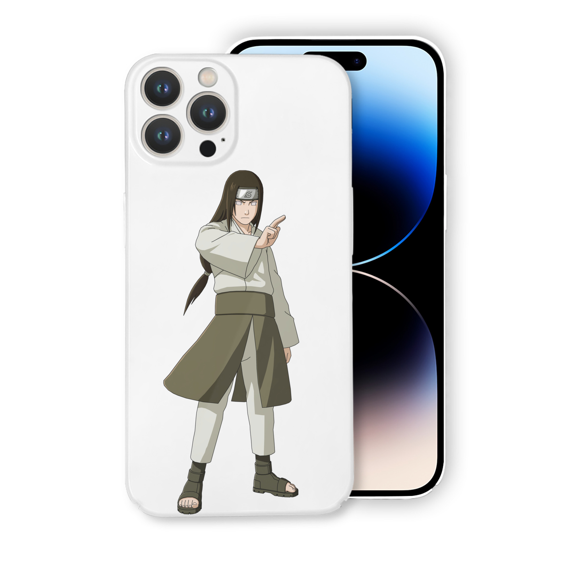（画像用） NARUTO -ナルト- 日向ネジ Hyūga Neji 【iPhone 14シリーズ対応】ハードケース